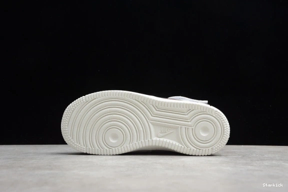 Black Kids 07 1 Air Force Mid White Red 314197-101 Nike 0306